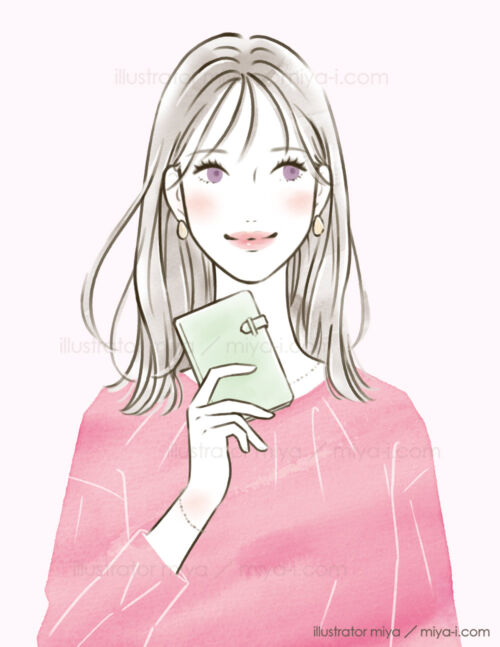 イラストレーターmiya／女性イラスト・おしゃれ・可愛い・ライフスタイル