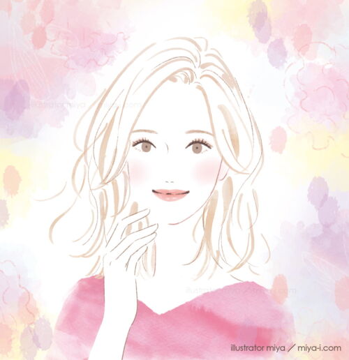 イラストレーターmiya／女性イラスト・おしゃれ・可愛い・美容・ファッション