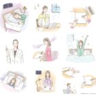 イラストレーターmiya/女性イラスト・おしゃれ・可愛い・睡眠・ライフスタイル