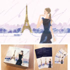 イラストレーターmiya／パリのおしゃれな女性イラスト・可愛い・ファッション・美容