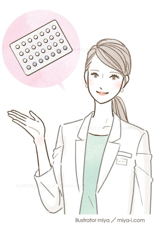 美容クリニックの先生のおしゃれイラスト