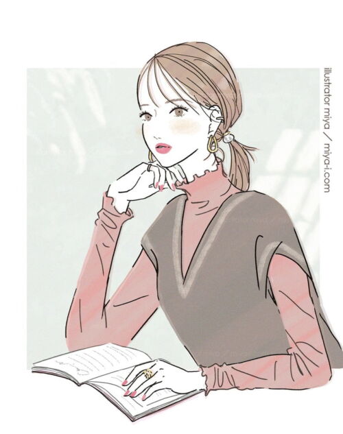 美容,おしゃれ,かわいい,イラスト,女性