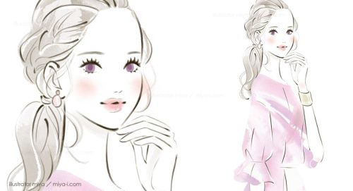 イラストレーターmiya/女性イラスト・おしゃれ・可愛い・ファッション・美容