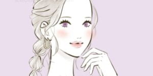 凛としているおしゃれな女性イラスト